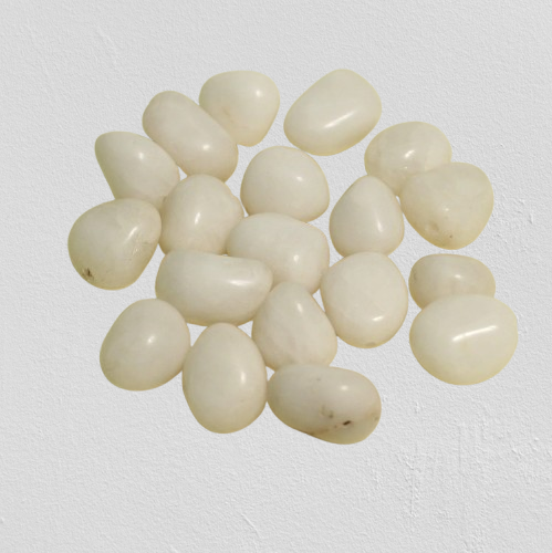 White Agate Tumble/Pebbles Stone for Home decor and office decor (KG)